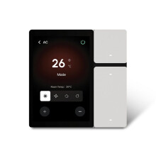 Tuya Touch Screen 3,5 Polegadas WiFi Painel Cena Controlador Central com Controle Remoto IR Branco