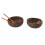 Cuenco de cáscara de coco viejo 260g, 14x6cm, 16cm natural 2