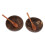 Cuenco de cáscara de coco viejo 260g, 14x6cm, 16cm natural 4