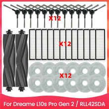 38PCS Brush Filter Dust Bag and Mop Cloth Kit for L10s Pro Gen 2 / RLL42SDA Vacuum Cleaner Replacement Parts
