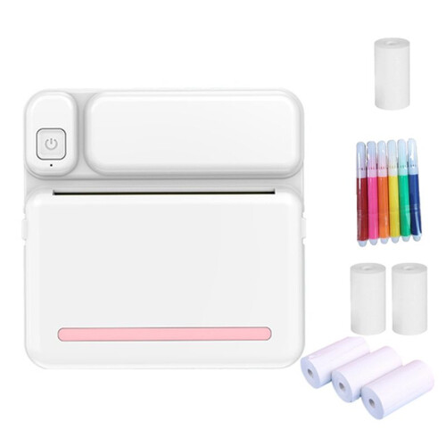 C19 Printer Portable Thermal Printer Photo Pocket Thermal Label Printer 58mm Printing Wireless  Android IOS