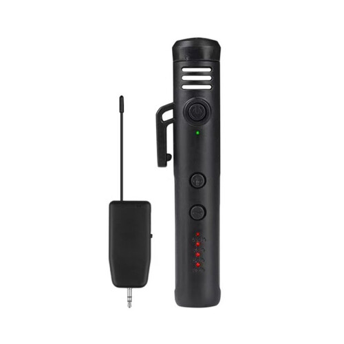 Wireless Microphone with 6.5mm Converter Adapter Neck-Hanging Teaching Microphone Outdoor Live Broadcast Microphone