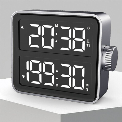 Kitchen Accessories Large LCD Digital Timer , Dual Screen Kitchen Timer, Indoor Study Timer, Bedroom, Bedside, Desktop 1