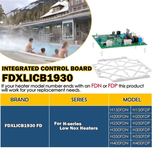 FDXLICB1930 FD Integrated Control Board Replacement Kit for  Universal H-Series Low Nox Pool Heater 2