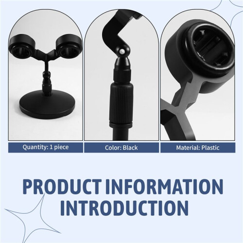Dual Microphone Installation Kit Universal Stand Microphone Twin Support Microphone Shock Mount 1