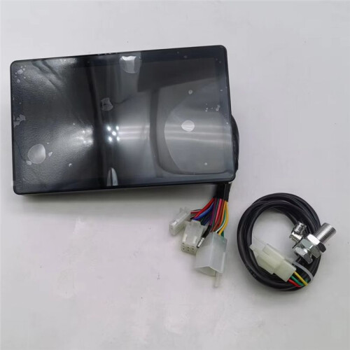 12V Universal Adjustable LED Digital Motorcycle Speedometer RPM Dashboard with Temperature Gear 2