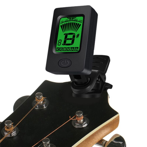 Gitarrtuner Laddning Roterbar Gitarrtuner Tunning Akustisk Elektrisk Gitarr Bastillbehör Musikutrustning 1