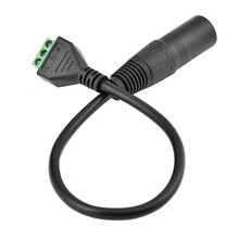 2Pack XLR Male to 3 Pin Terminal Solderless Screw Converter Cable for Studio Microphone,Speakers,Live Recording