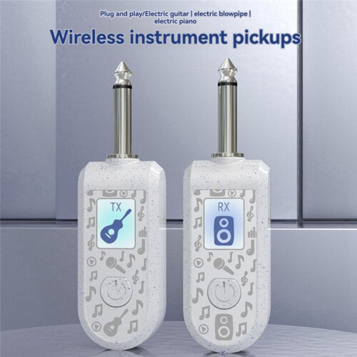 2.4G Wireless Instrument Pickup Guitar Transmitter Receiver Plug  for 6.35mm Audio Interface Electric Instruments B 2