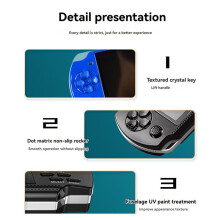 X6 Handheld Game Console 4.3 Inch Screen Mp4 Player Mp5 Game Player 8gb Support for Psp Game Camera Video E-Book Black