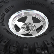 4st 136 mm Metall 2,2 Tum Beadlock Hjulfälgdäck 1/8 1/10 RC Crawler Car för Axial SCX10 Wraith RR10 Capra för TRX4 A