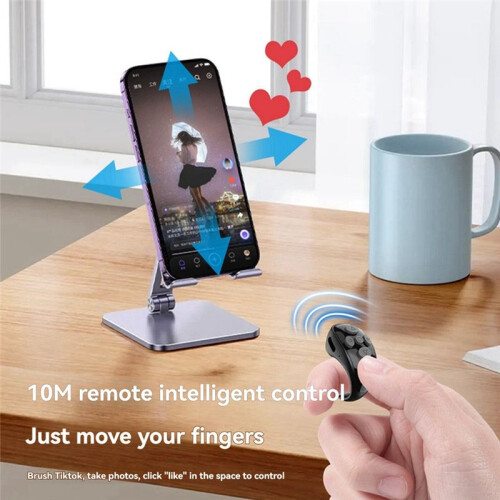 Controller E-Book Page Turner Remote Control  Music Video Controller for Tiktok IOS Android Laptop White 2