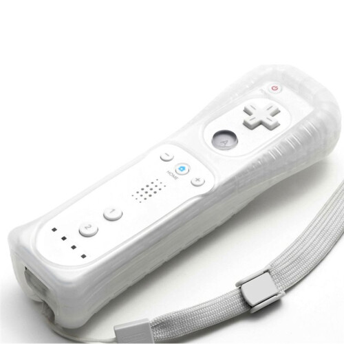 Straight Handle Remote Control Gamepad Wireless with Silicone Case Compatible for   Controller 2