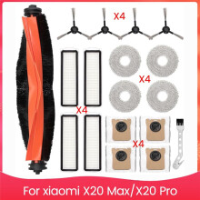 Zestaw Akcesoriów do Odkurzacza do X20 Max, X20 Pro Część Zamienna Główna Szczotka Boczna Mop Worki na Kurz