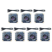 7PCS 100 Degree Camera Module 1MP OV9732 1280x720 USB Free Driver Manual Focus with 0.6 Meter Cable for WinXP/7/8/10