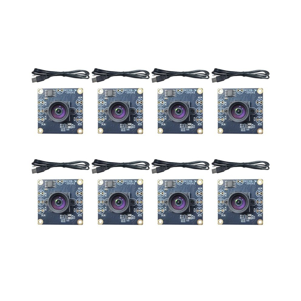 8Pcs 100 Degree Camera Module 1Mp Ov9732 1280X720 Usb Free Driver Manual Focus With 0.6 Meter Cable For Winxp/7/8/10 6031272667398