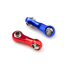 2PCS RC Car Upgrade Steering Link Kit for ARRMA-1/18 4WD GRANITE GROM RC Car Accessories