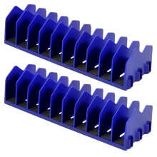 Tool Box Organizer, 10 Slots Plier Organizer Rack with Nonslip Rubber Base, Extendable Plier Holder and Cutter Shelves