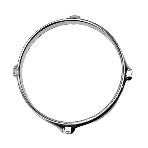 Aro de Bateria de Liga de 6 Polegadas com 4 Furos, Aro de Caixa, Aro de Bateria para Caixa de 6 Polegadas, Peças de Instrumento de Percussão, Prata 1