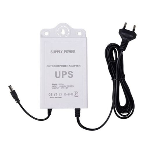 12V-2A Uninterruptible Power Supply for WiFi, Modem, Router, Security Camera  UPS Battery Backup Protector EU PLUG