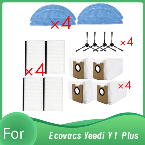 16 Pcs for   Y1  Self Emptying Robot Vacuum Enhanced Cleaning Efficiency Accessories