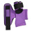 Luvas de Fitness Masculino Pull-Ups Push Braçadeiras de Pulso de Microfibra Hard Pull Power Roxo 1