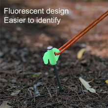 10 Pcs Luminous Camping Tent Pegs Set,Florescent Metal Stakes for Secure Pitching, Essential Outdoor Accessories