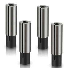4 Stuks 1/4" Tot 1/8" Spantangadapters van Hoogwaardig Koolstofstaal voor CNC-Routers, Draaibanken en Freesmachines
