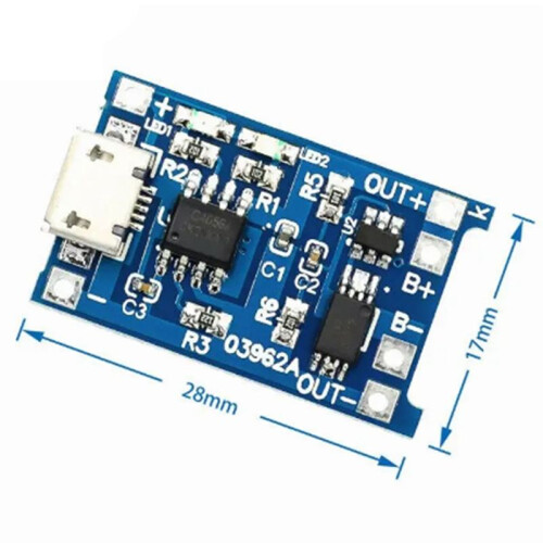50pcs/Lot MICRO-Type USB Interface 5V 1A Li-Ion Battery Charging Board Module Charging Protection 2-in-1 MICRO-Type 1