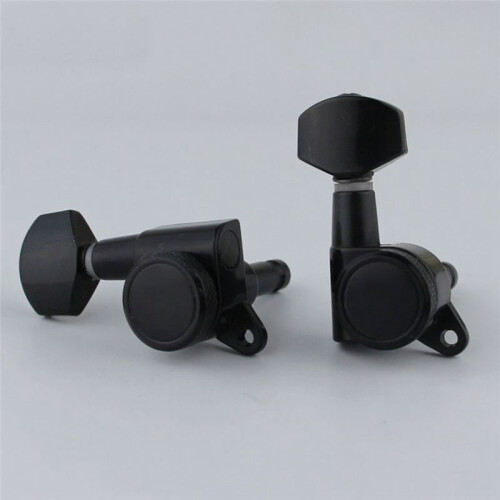 Black Locking Guitar Machine Heads Tuners Gear A
