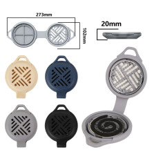 Mosquito Coil Tray Holder Home Insect Repellent Rack with Cover Summer Anti-Mosquito Outdoor Camping Supply Gray