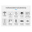 WiFi Tuya App  Door Lock Keyboard RFID Access Controller Waterproof Metal Keypad Concealed Install Access Control,B 9