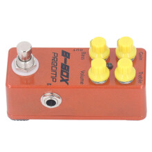Mini Aluminum Alloy B Box Preamp Pedal with Overdrive Effect for Electric Guitar