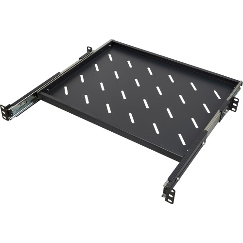Kenable Desktop Rack 1U Telescopic Rack Mount Sliding Draw Shelf for 19 Inch Data Cabinet ...