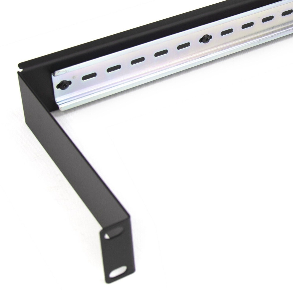 Kenable Din Rail Mounting Bracket 1U For 19 Inch Rack Networking Data Cabinets