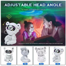 Astronaut  Projector with Remote Star Night Light Moon Lamp for Bedroom Decor LED Nebula Lamp for Kids Ideal Gift
