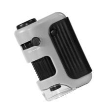 Portable Microscope with Non-Spherical Optical Lens,LED & UV Lights - Handheld Zoom Microscope for Outdoor Exploration