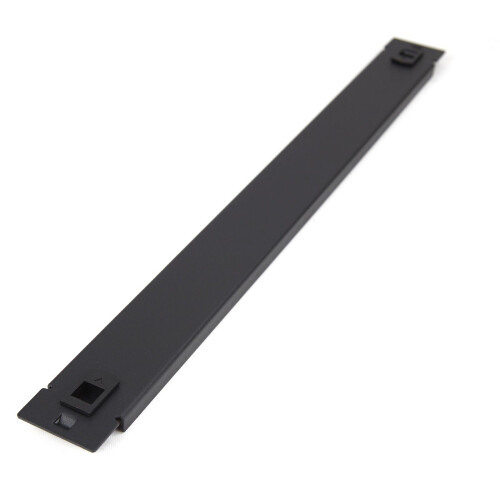 kenable Toolless Quick-Fit Blanking Plate Solid 1U Comms Data Cabinet Rack 19 inch Black 1