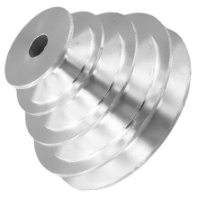 For Z4116 High Pedestal V-Shaped Pulley Wheel Pagoda Pulley Wheel Drill Press Motor Drive 5 Step Pulley
