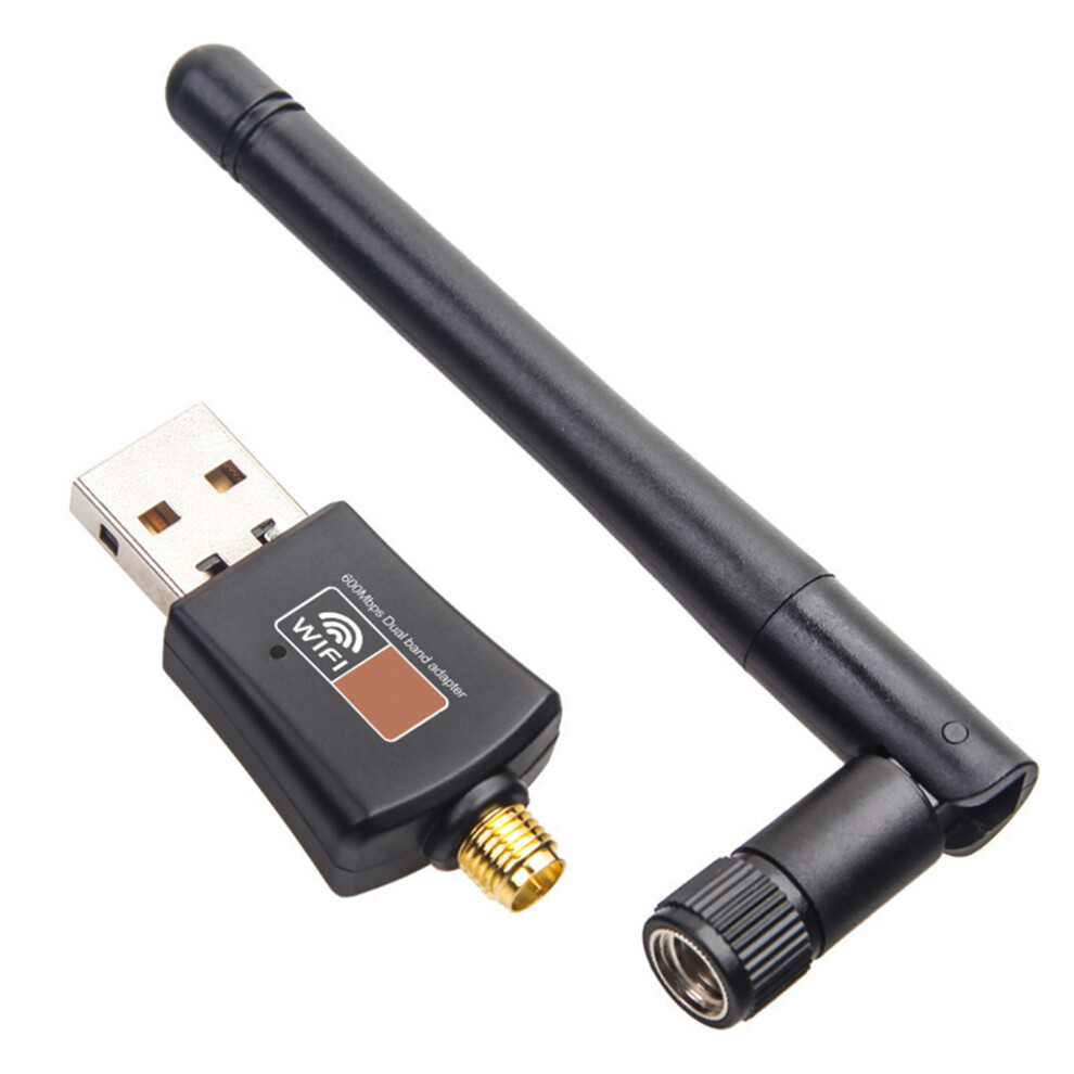 600M Dual Band Wireless Network Card, Usb Wifi Adapter, 5G/2.4G, 14.73Cm 6921388009000
