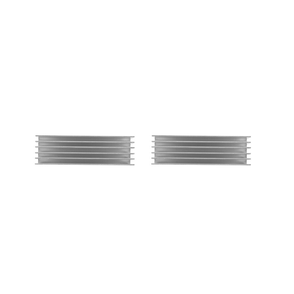 2X Heatsink 100X30x30mm Power Amplifier Aluminum Heat Sink Radiator Module For Cooling System Silver 6134220650562