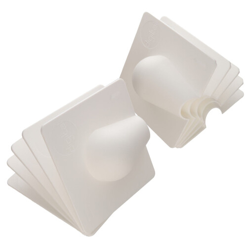 kenable Cable Hole Entry or Exit Brick Blast Exterior Wall Cover Plate White [10 Pack]