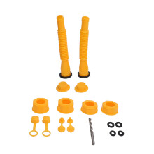 2 Sets Gas Can Spout Replacement Flexible Hose & Nozzle, 1/2/5/10 Gallon