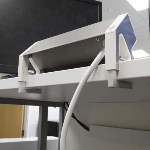 kenable Office Desk Table Mountable PDU 3 x UK Mains Socket Outlets Power POD White 2