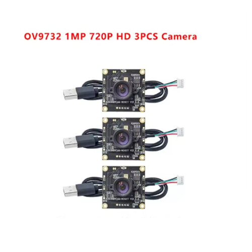 3Pcs OV9732 100 Degrees 1280x720 30fps Camera Module for Autodarts Io with 3 Meters Cable,PCB SIZE:32x32mm,Camera Module 2