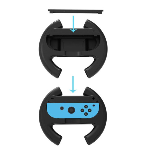 Racing Games Steering Wheel for  2 Gaming Controller Handle for  Small Controller Steering Wheel Stand 1