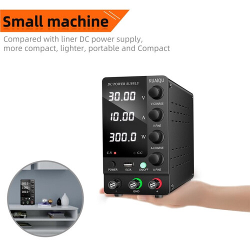 KUAIQU Adjustable  Power Supply 32V 6A - Lab Bench with USB Interface, Precise LED Display SPS-C3206 2