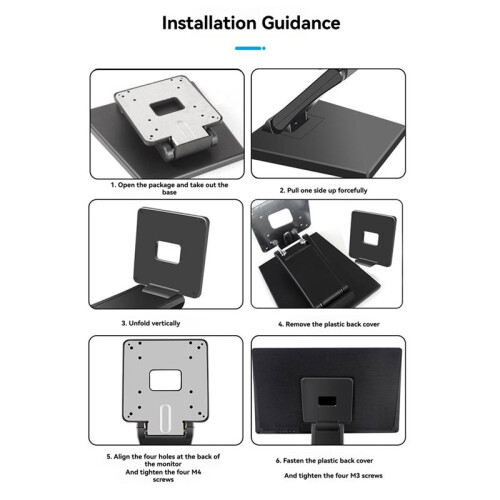 Suporte Universal Ajustável para Monitores de 10 A 24 Polegadas, Dobrável e com Montagem VESA. 2