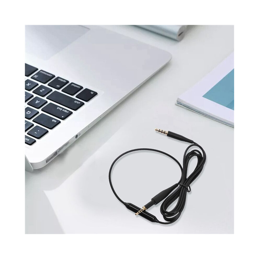 2X Cable Audio Cord With Mic Volume Control For K430 K450 K451 K452 Q460 K480 J55 J88 Headphones Black 6031455264512