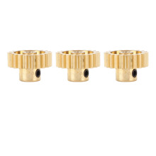 3 piĂšces de engrenages en cuivre pour voiture RC M0.8 3,175 mm 19T de rechange pour modĂšles hobby